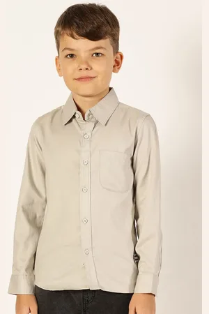 Killer Boys Premium Spread Collar Solid Cotton Casual Shirt