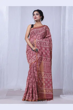 Unnati Silks Floral Zari Handloom Chanderi Saree