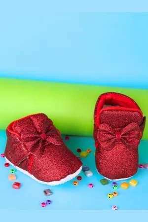 Neska Moda Girls Cotton Booties