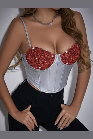Stylecast Floral Print Corset Top