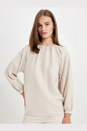 DeFacto Women Solid Round Neck Top