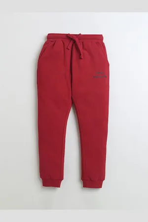 BUMZEE Boys Printed Cotton Mid-Rise Joggers