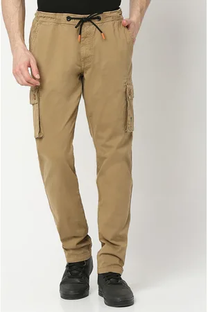 SPYKAR Men Slim-Fit Cargo-Style Trousers