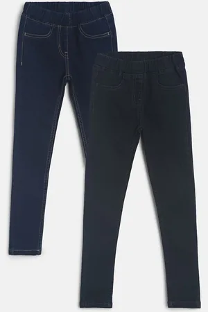 TALES & STORIES Girls Pack Of 2 Slim Fit Jeggings