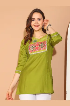 Rajnandini Sweetheart Neck Printed Tunic