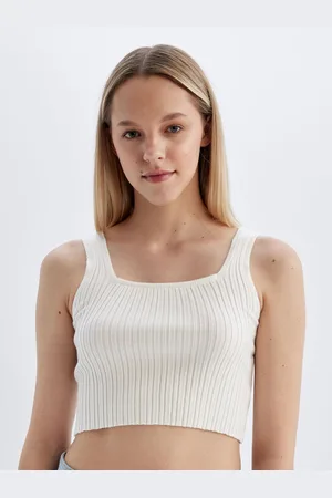 DeFacto Women Solid Square Neck Top