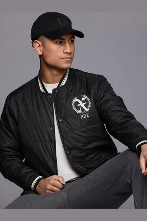 HRX Brand Logo Print Longline Padded Jacket