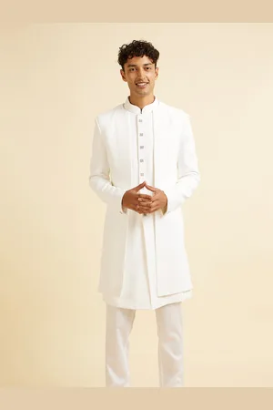Manyavar Men Self Design Sherwani Set