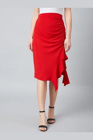 ATHENA Women A-Line Midi Skirt