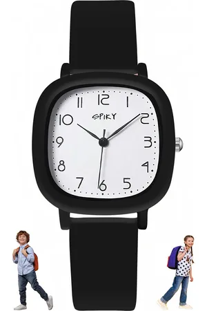 Spiky Unisex Kids Dial & Wrap Around Straps Analogue Watch SPKEVA19_BLK
