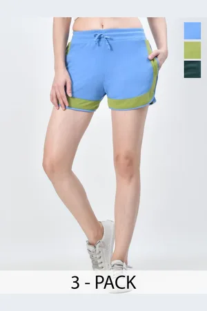 BAESD Pack Of 3 Women Mid-Rise Hot Pants Shorts
