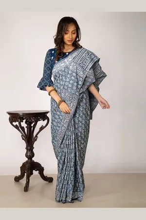 Unnati Silks Ethnic Motifs Pure Cotton Handloom Chanderi Saree