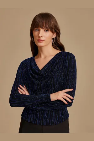 Kazo Women Embellished V-Neck Nylon Top