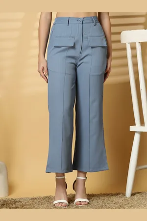 Pluss Women Mid-Rise Slip-On Trousers