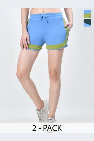 BAESD Women Pack Of 2 High-Rise Cotton Hot Pants Shorts