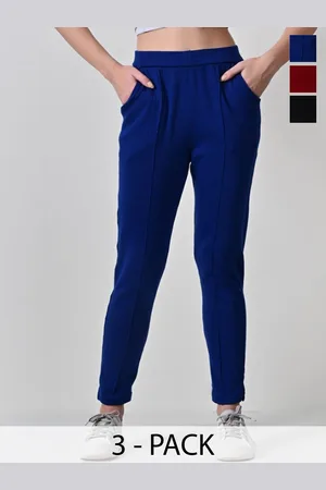 BAESD Women Pack Of 3 Relaxed High-Rise Bootcut Trousers