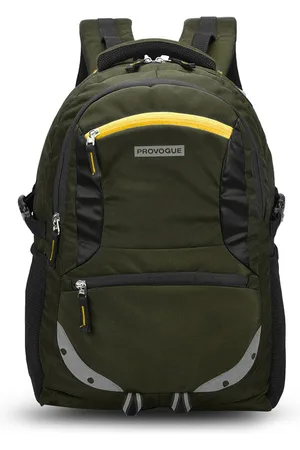 Provogue Unisex Olive Green Backpack with Reflective Strip