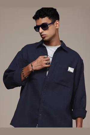 Roadster The Life Co. Relaxed Fit Knitted Casual Shirt