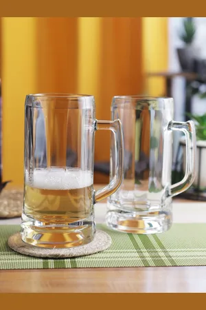 Ocean Set Of 6 Transparent Solid Dishwasher Safe Beer Glass