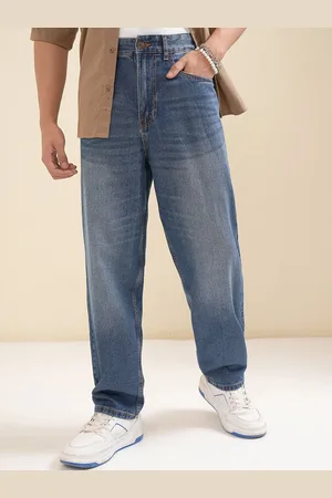Highlander Men Relaxed Fit Heavy Fade Loose Fit Jeans