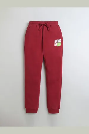 BUMZEE Boys Cotton Solid Mid Rise Jogger