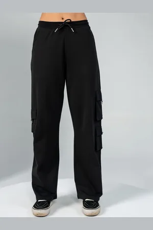 EDRIO Women Mid-Rise Relaxed-Fit Track Pants