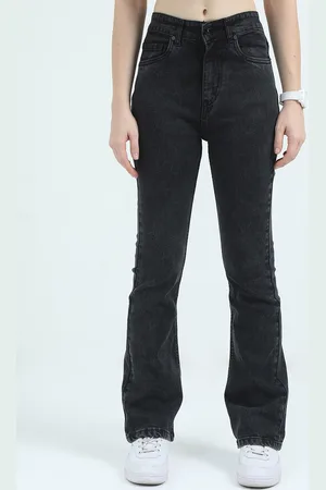 Mast & Harbour Women Comfort Bootcut High-Rise Light Fade Stretchable Jeans