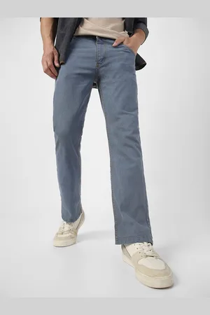 URBANO Men Mid Rise Light Fade Stretchable Bootcut Jeans
