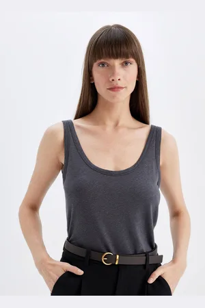 DeFacto Women Solid Scoop Neck Top