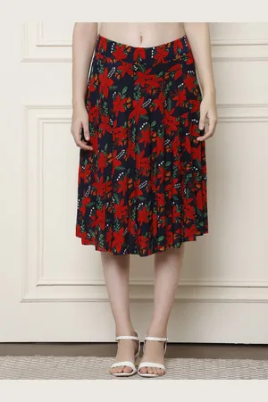 GRACIT Women Floral Printed Flared Knee Length Skirt
