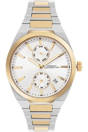 French Connection Men Dial & Stainless Steel Bracelet Style Straps Analogue Watch FCH03TM