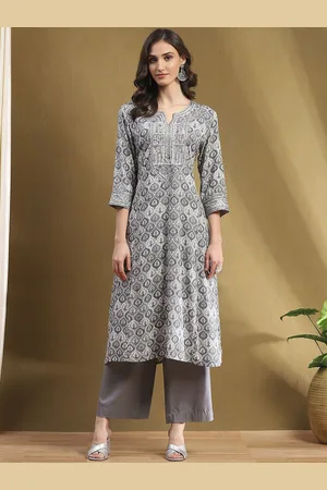 Biba Women Ethnic Motifs Kurta Printed with Palazzos & With Dupatta