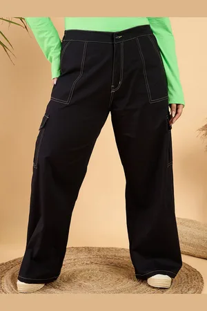 CURVY STREET Women Plus Size Loose Fit Trousers