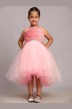 Toy Balloon Kids Girls Embellished Net Fit & Flare Dress