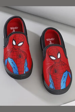 Kidsville Boys Spiderman Graphic Printed Slip-On Casual Shoes