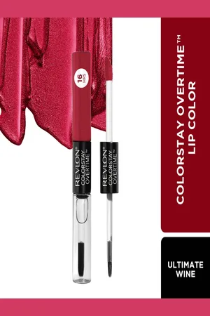 Revlon Colorstay Overtime Longwear Lipcolor with Clear Shine Top Coat- Ultimate Wine 140