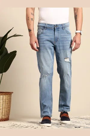Mast & Harbour Men Slim Fit Ripped Jeans