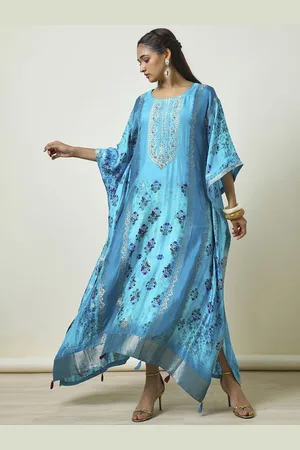 Soch Women Kaftan With Beads And Stones Ethnic Dress