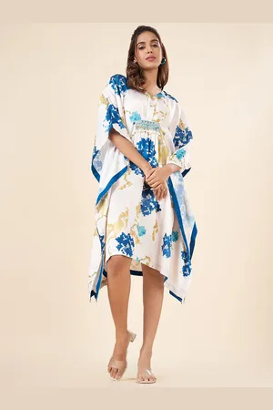 Pantaloons Printed Kaftan Midi Dress