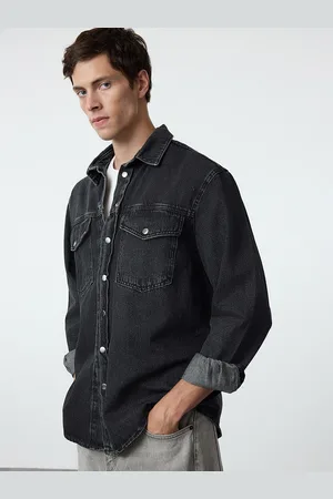 Trendyol Men Spread Collar Denim Jacket