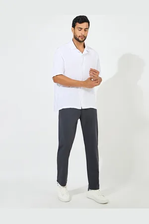 Styli Men Solid Knitted Slim Fit Trouser