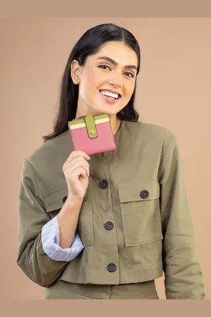 Accessorize Women Colourblocked Two Fold Wallet