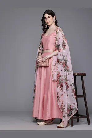 Ahalyaa Ethnic Top & Palazzos With Shrug