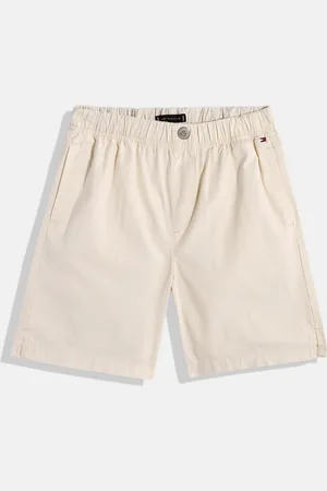 Tommy Hilfiger Boys Loose Fit Regular Shorts With Mini Side Slits & Button Detail