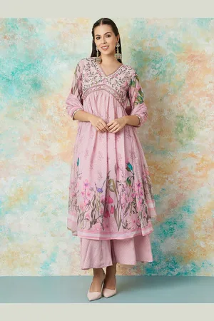 Lifestyle Women Embroidered Kurta with Pyjamas & With Dupatta