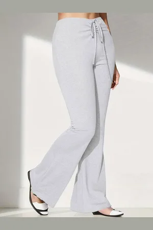 LULU & SKY Women Solid Flared Trousers