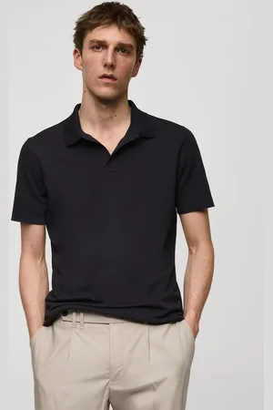 MANGO Pique Polo Collar Slim Fit T-shirt