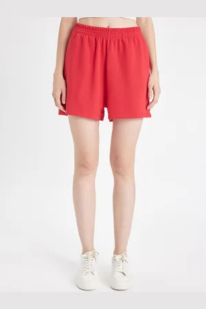 DeFacto Women Solid Mid-Rise Regular Fit Shorts