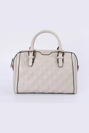 Elle PU Textured Quilted Handheld Bag