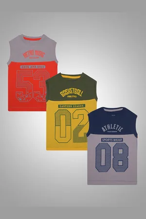 Dollar Champion Boys Pack Of 3 Varsity Printed T-shirt